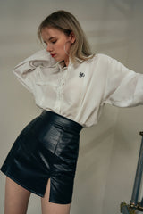 レザーガータースカート / Leather Garter Skirt (4573562404982)