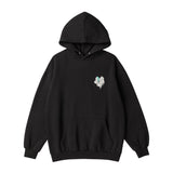 (フリース VER)ハートプリンティングパーカー/(FLEECE VER) HEART PRINTING HOODIE-BLACK