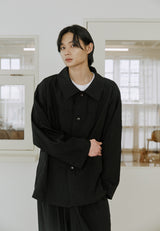 ユニセックスダッフルジャケット / unisex duffle jacket black