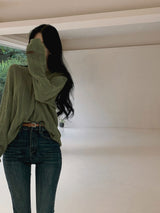 [Bellide made] Caramel Loose Fit Long Round Knitwear