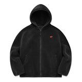 チェリーフリースフーディー付きジャンパー / CHERRY FLEECE HOODIE JUMPER [BLACK]