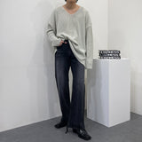 SKハッチVネックニット/SK Hacchi V-neck Knitwear (5 colors)