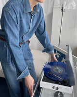 コールマンリネンツータックデニム / LE Coleman Linen Two-Tuck Denim