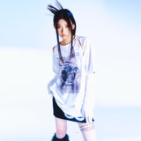 カットアウトグラフィックTシャツ / 222 Cutout graphic t-shirts - White