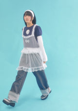 レースレイヤードドレス