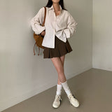 [Included underpants] Like short pleats skirt pants & skirt