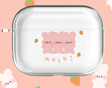 ミニモチラビットAirPodsケース / Mini Mochi Rabbit AirPod Case_Jelly