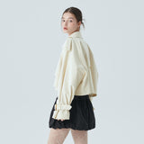 CROP TRENCH JACKET / IVORY