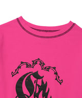 WフレームローズLS Tシャツ