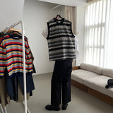 [ユニセックス]アカディアンニットベスト/[Unisex] Acadian knit vest (2 colors)