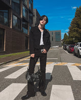 サークルブーツカットズボン/Circle bootcut trousers