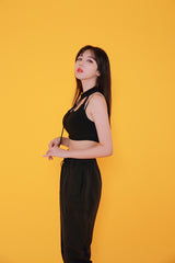 ロングチョーカークロップトップ(キャップ付き) / TOP(7811) Long Choker Crop Top (With Cap)