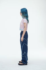 コンマデニムパンツ/Comma Denim Pants Blue