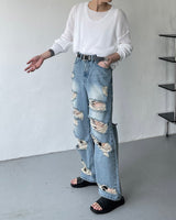 SOオーバーヴィンテージデニムパンツ / SO Over Vintage Denim Pants (Blue)