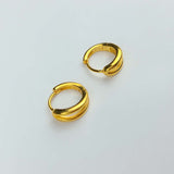 Silver daily one touch earring (6655447859318)