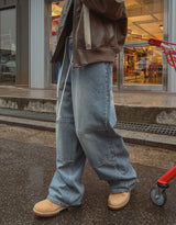 ジミーストッパーワイドデニムパンツ