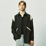 エッセンシャルバラシティシャツ / essential varsity shirts black