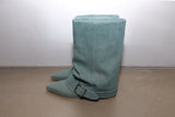 Hug belt boots _Sage denim