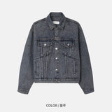(UNISEX) キッシュドウォッシングデニムジャケット