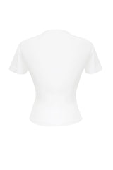 90sフォーカスクロップスパンスリーブTシャツ/90s foucus crop span sleeve t-shirts (white)