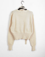 [Muffler set] Eden button V-neck cardigan