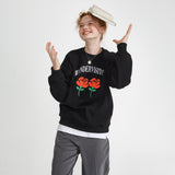 Logo applique Sweatshirt [Black] (6610314526838)