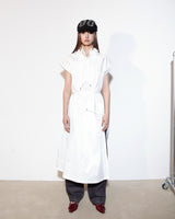STRING MIX LAYERED DRESS (WHITE)