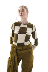 CHECK HOLE KNIT