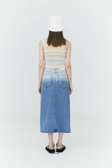 クロシェット ニット スリーブレス トップ / Crochet Knit Sleeveless Top