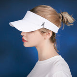 Stud logo over fit sun-visor cap WHITE