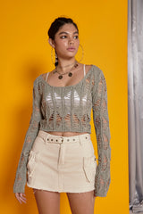 クロシェトップ/CROCHET TOP