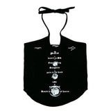 ホルターネックノースリーブ  /222 Halter neck sleeveless - Black