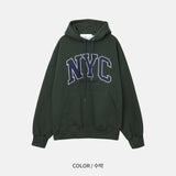 オーバーサイズフィットプレミアムNYCデュアルペーパーフーディー/Oversized fit Premium NYC Dual Paper Hood (4 colors)