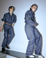 UNISEX DENIM POCKET SHIRT JACKET W - INDIGO BLUE (6636055593078)