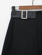 サイドベルトロングスカート / Side belt long skirt (2color)