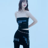 パンク＆ピストルスカートパンツ/1 1 punk & pistol skirt pants - BLACK