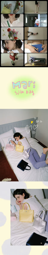 Mari Silk Tote Bag_Blue