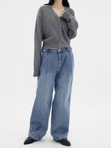 グランドVネックウールカーディガン / Grand V-neck wool cardigan (8color)