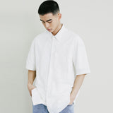 ナイロンランドリーシャツ / NYLON LAUNDRY SHIRT WHITE