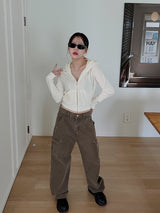 ミドル ウェスト カーゴパンツ / no.5176 Middle Waist Cargo Pants (3color)