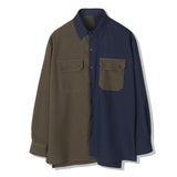HALF & HALF SOLID POCKET SHIRT (6538811998326)