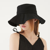 CUT OFF BUCKET HAT (BLACK) (6579683950710)