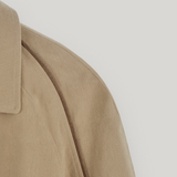 Beige Trench Half Coat