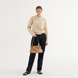 PLEATS SHOULDER BAG_BEIGE