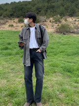 ピーチオーバーフィットシャツ/ポケットシャツ/PEACH OVERFIT TWO POCKET SHIRTS(3COLOR)
