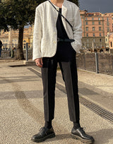 Extended Sleeve Tweed Jacket (6595750625398)