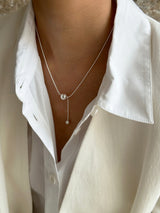 [92.5silver] big ball necklace