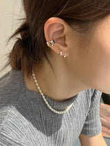 [92.5silver] モードラインワンタッチピアス