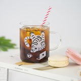 WHITE TIGER GLASS MUG SMALL (4647261634678)