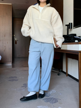 フリースプルオーバー